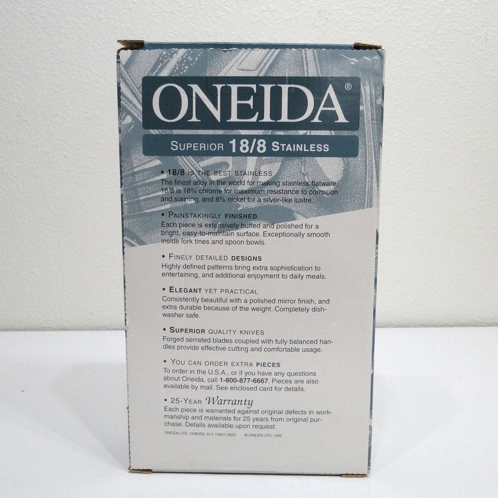 Oneida Always Superior 18/8 Stainless Flatware 20 Pc Set Service for 4 USA Made